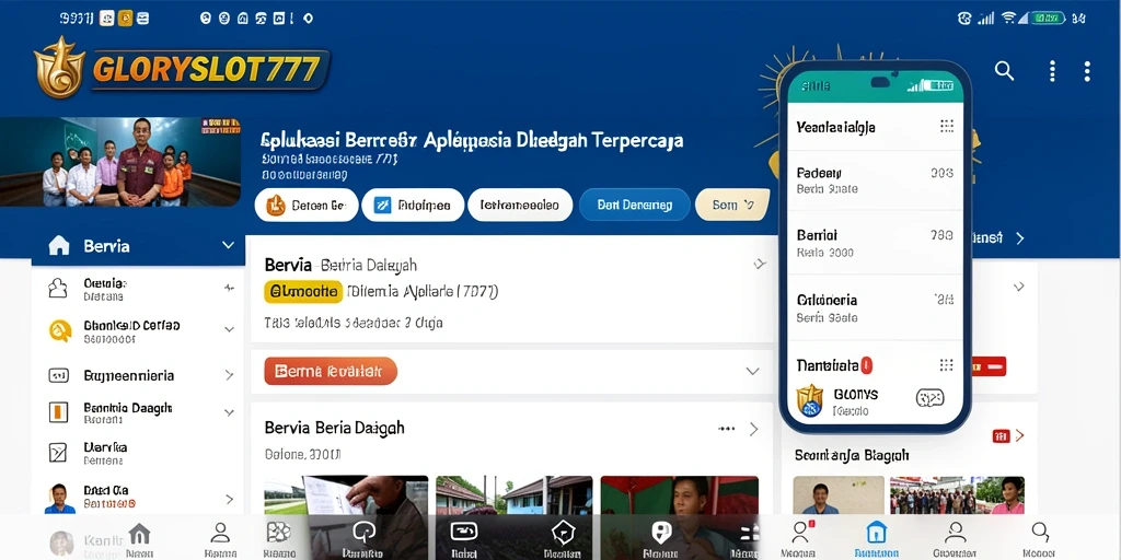 Antarmuka aplikasi GLORYSLOT777 yang informatif dan mudah digunakan.