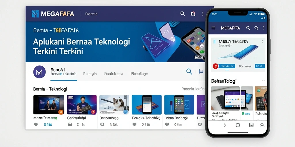 Tampilan antarmuka MEGAFAFA yang modern dan informatif.