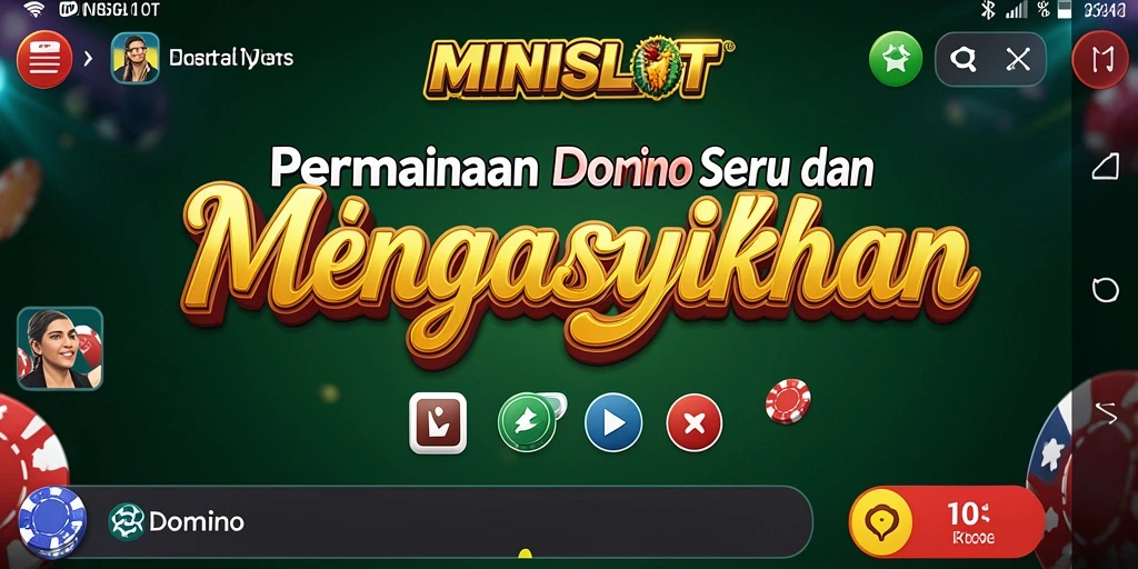 Tampilan antarmuka game Domino MINISLOT yang menarik dan modern.
