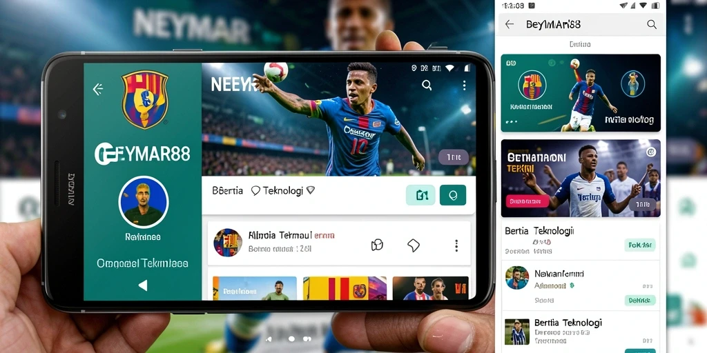 Screenshot antarmuka aplikasi NEYMAR88 yang menampilkan fungsi Teknologi.
