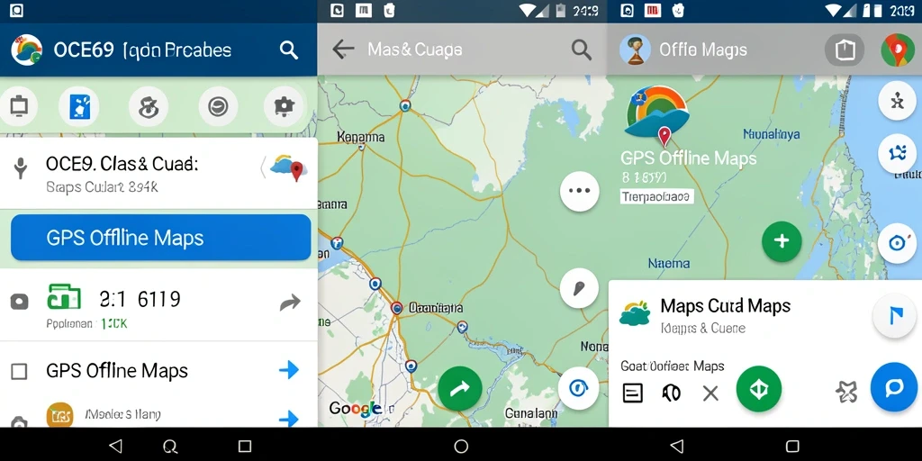 Tampilan antarmuka OCE69 yang user-friendly untuk GPS Offline Maps.